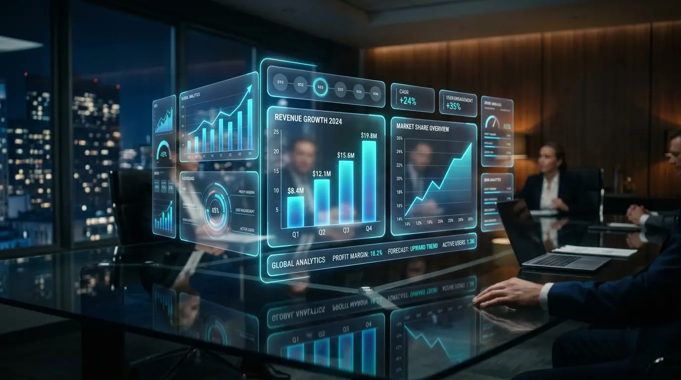Revenue dashboard interface