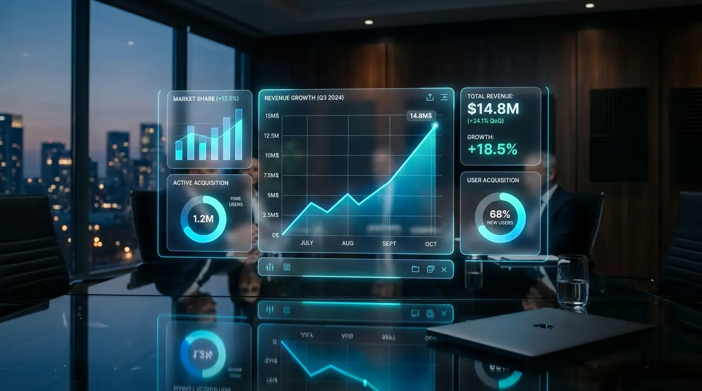 Revenue growth interface